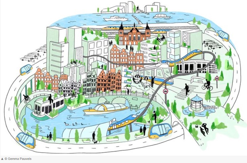 Bericht Trouw.nl: Hoe ziet Amsterdam eruit in 2030? bekijken